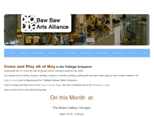 Tablet Screenshot of bawbawartsalliance.org.au